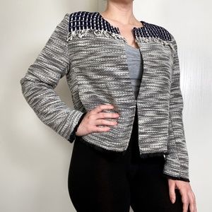 Chico's Tweed Woven Blazer Jacket